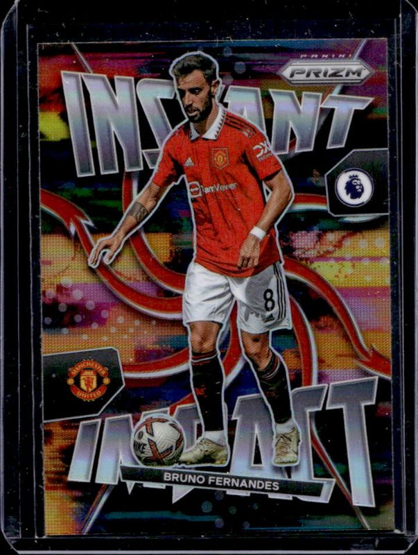 Bruno Fernandes 2022 Prizm Premier League #6 Instant Impact - Silver RAW