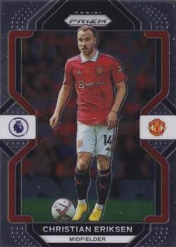 Christian Eriksen 2022 Prizm Premier League #82 Base RAW
