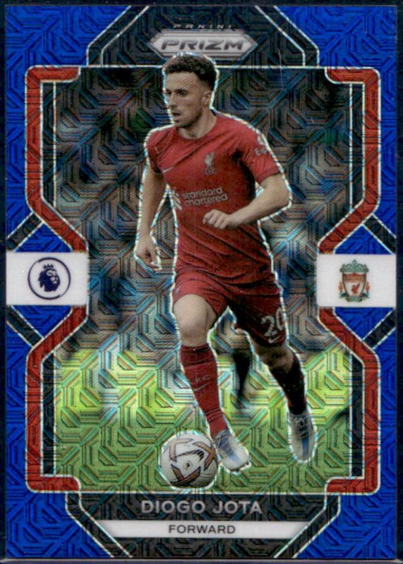 Diogo Jota 2022 Prizm Premier League #188 Blue Mojo /25 RAW