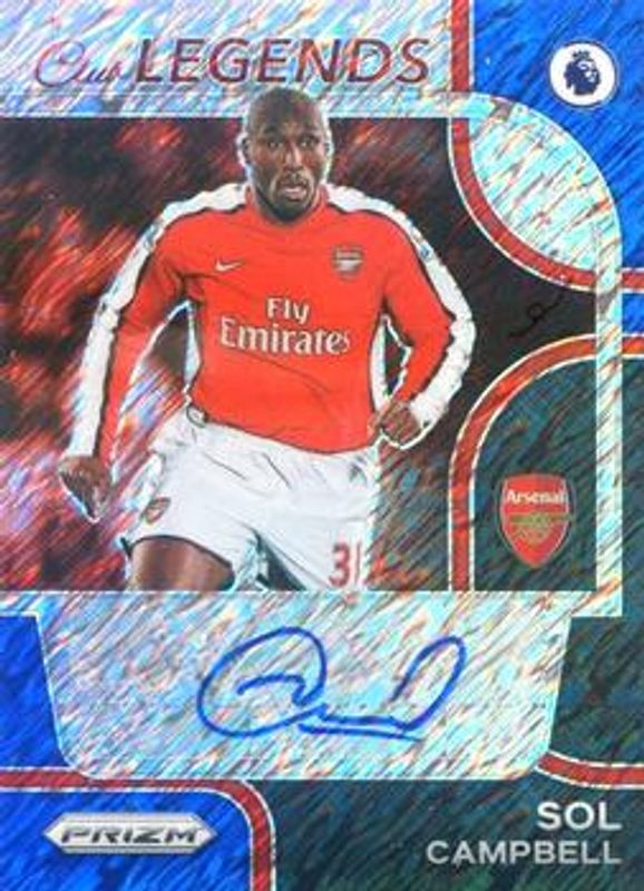 2022 Prizm Premier League #CL-SCP Club Legends Signatures - Blue Shimmer