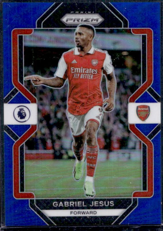 Gabriel Jesus 2022 Prizm Premier League #155 Blue /175 RAW