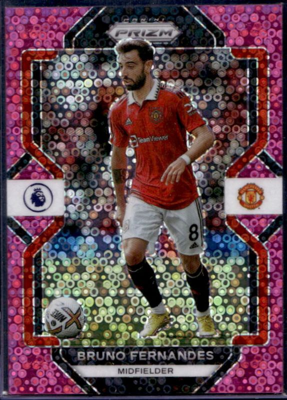 Bruno Fernandes 2022 Prizm Premier League #77 Breakaway Pink /99 RAW