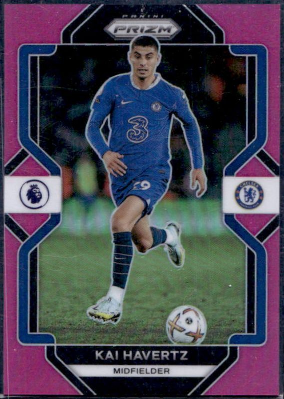 Kai Havertz 2022 Prizm Premier League #110 Pink /199 RAW