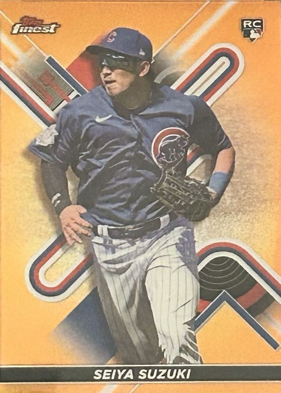Seiya Suzuki 2022 Topps Finest #41 Orange Refractor /25 Rookie RAW