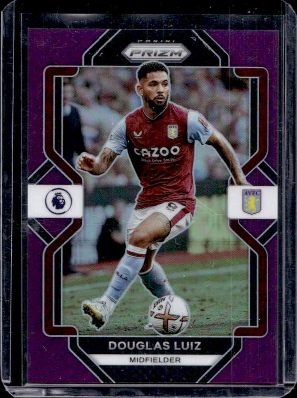 Douglas Luiz 2022 Prizm Premier League #280 Purple /49 RAW