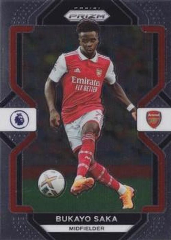Bukayo Saka 2022 Prizm Premier League #152 Base RAW