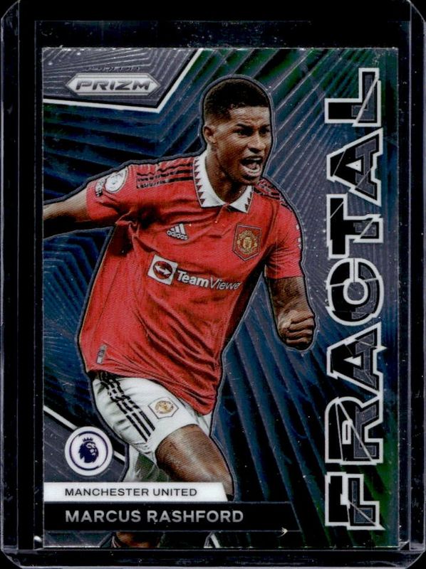 Marcus Rashford 2022 Prizm Premier League #22 Fractal RAW