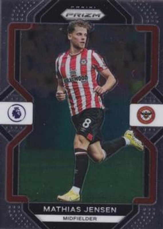 Mathias Jensen 2022 Prizm Premier League #43 Base RAW