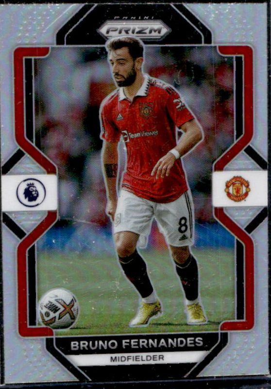 Bruno Fernandes 2022 Prizm Premier League #77 Silver RAW