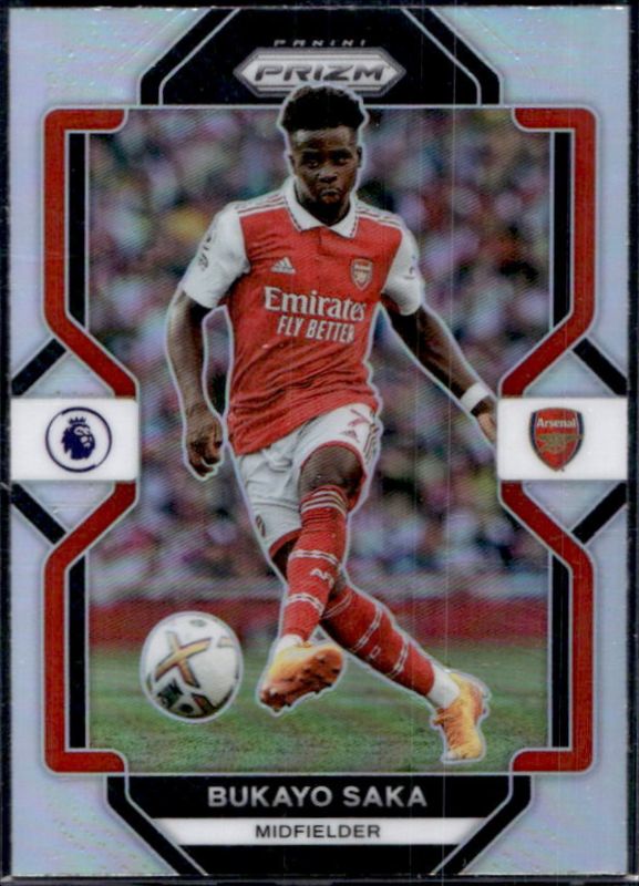 Bukayo Saka 2022 Prizm Premier League #152 Silver RAW