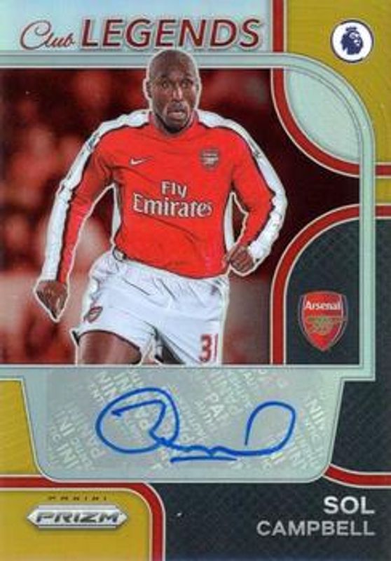 2022 Prizm Premier League #CL-SCP Club Legends Signatures - Gold /10