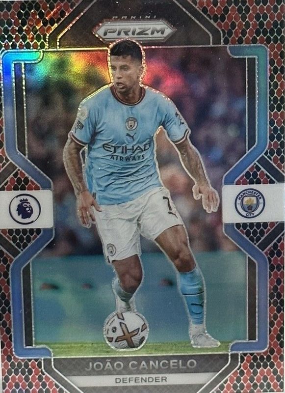 Joao Cancelo 2022 Prizm Premier League #7 Snakeskin /(SSP) RAW