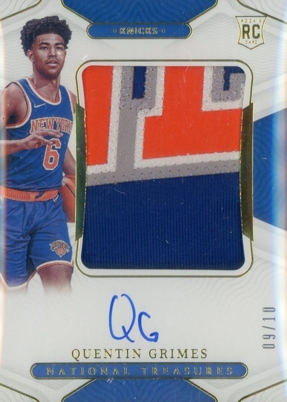 2021 National Treasures #105 Rookie Patch Auto - Gold /10