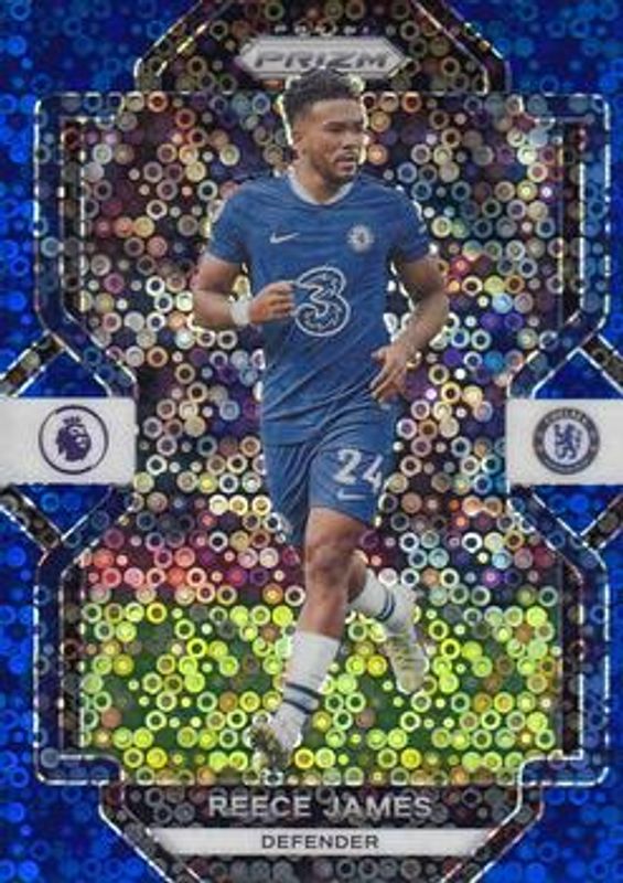 Reece James 2022 Prizm Premier League #108 Breakaway Blue /75 RAW