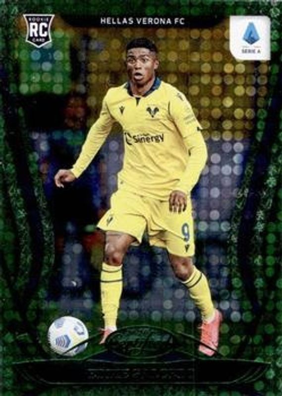 Eddie Salcedo 2020 Chronicles #16 Certified Serie A Green Circles Rookie RAW