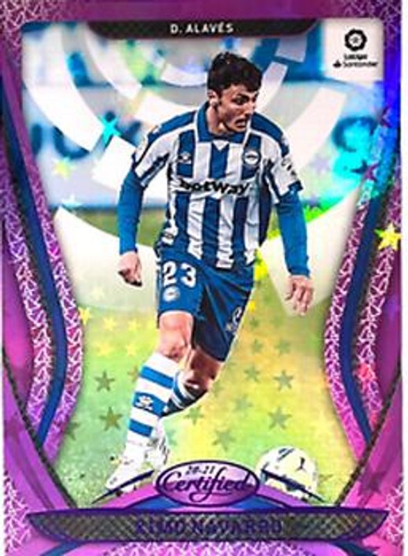 Ximo Navarro 2020 Chronicles #29 Certified La Liga Purple Astro RAW