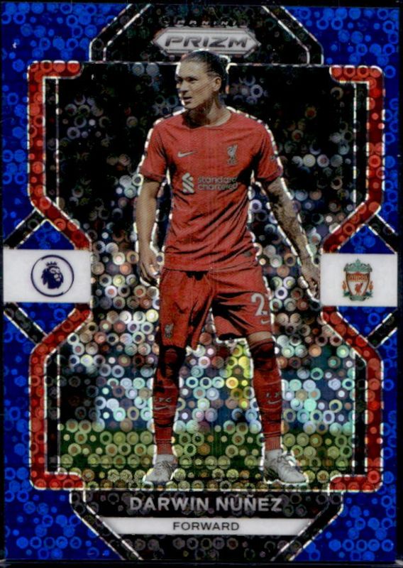 Darwin Nunez 2022 Prizm Premier League #187 Breakaway Blue /75 RAW