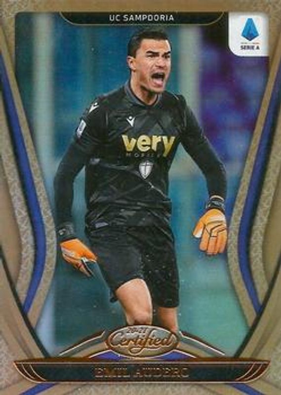 Emil Audero 2020 Chronicles #27 Certified Serie A RAW