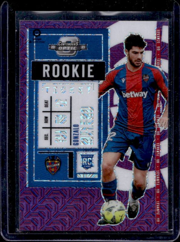 Gonzalo Melero 2020 Chronicles #8 Contenders Rookie Ticket La Liga Purple Mojo RAW
