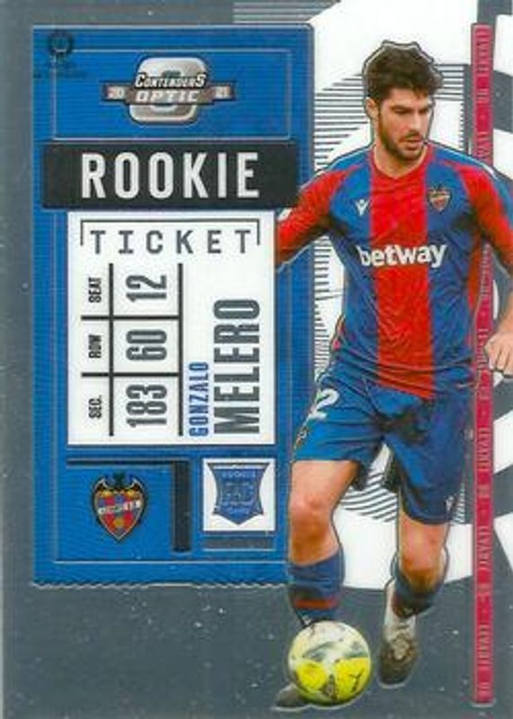Gonzalo Melero 2020 Chronicles #8 Contenders Rookie Ticket La Liga RAW