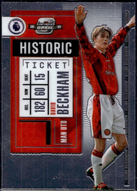 David Beckham 2020 Chronicles #1 Contenders Historic Rookie Ticket Premier League RAW