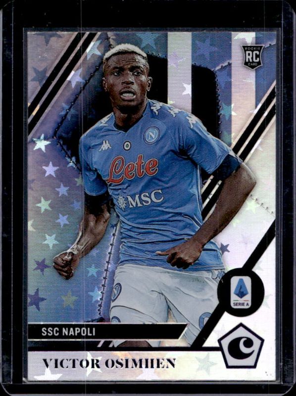 Victor Osimhen 2020 Chronicles #24 Chronicles Serie A Purple Astro Rookie RAW