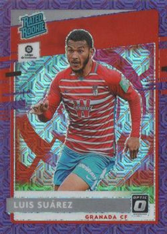 Luis Suarez 2020 Chronicles #1 Optic Rated Rookies La Liga Purple Mojo RAW