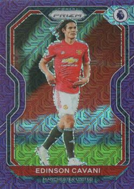 Edinson Cavani 2020 Chronicles #16 Premier League Purple Mojo RAW