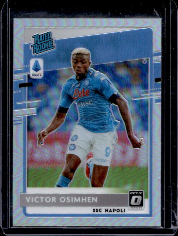 Victor Osimhen 2020 Chronicles #2 Optic Rated Rookies Serie A - Silver RAW