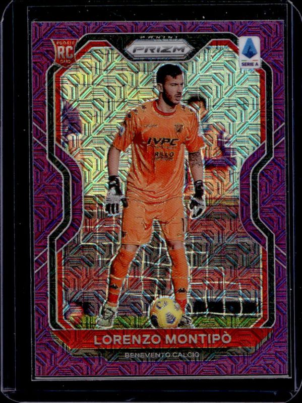 Lorenzo Montipo 2020 Chronicles #20 Serie A Purple Mojo Rookie RAW
