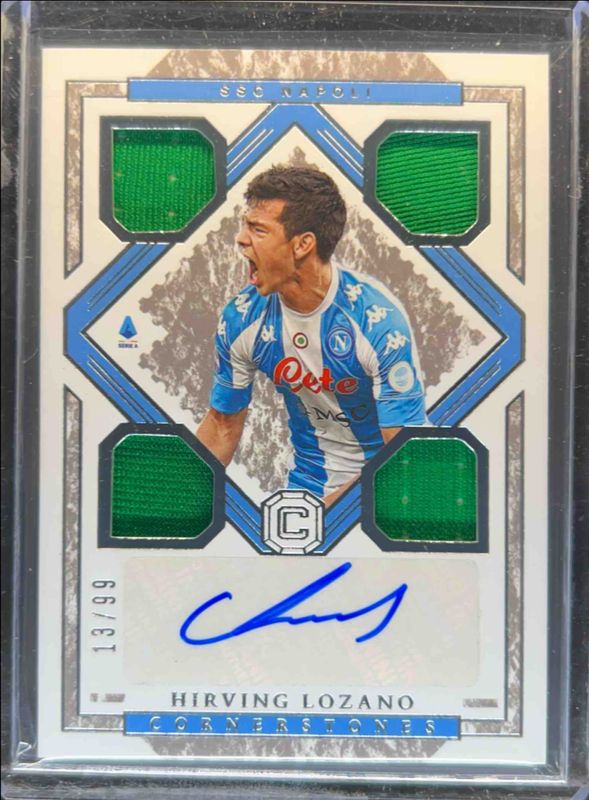 Hirving Lozano 2020 Chronicles #25 Elite Serie A Autographs - Silver /99 RAW