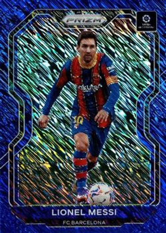 Lionel Messi 2020 Chronicles #15 La Liga Blue Shimmer Asia RAW