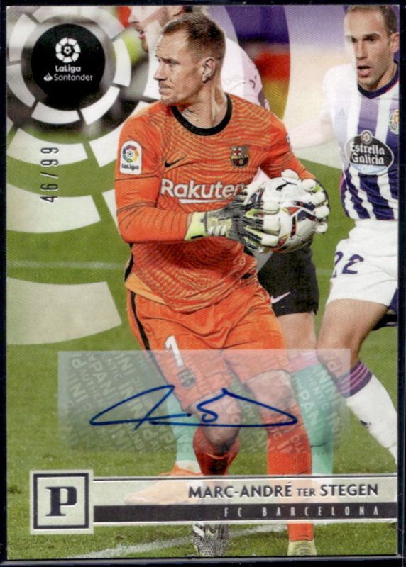 Marc-Andre ter Stegen 2020 Chronicles #8 Panini La Liga Autographs - Silver /1 RAW