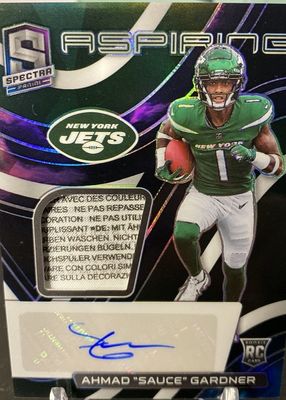 2022 Spectra #APA-ASG Aspiring Patch Autographs - Nebula /2