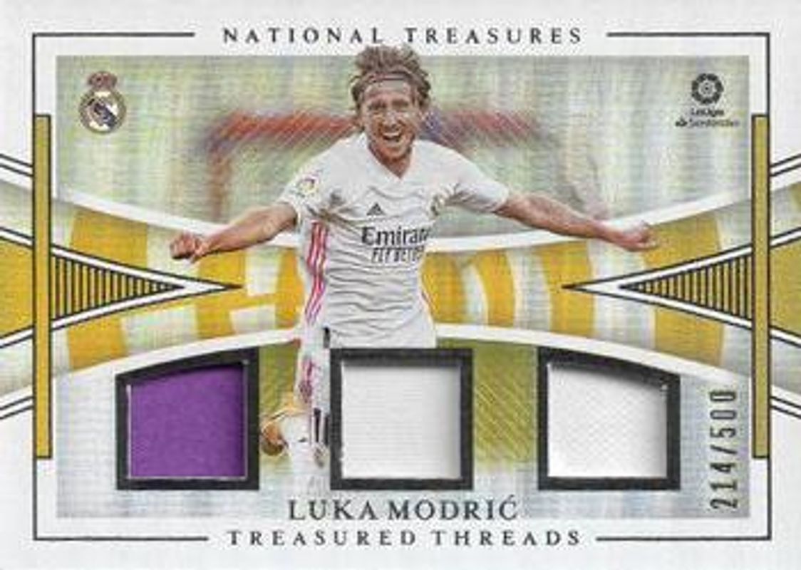Luka Modric 2020 Chronicles #TT-LMO National Treasures Treasured Threads /500 RAW