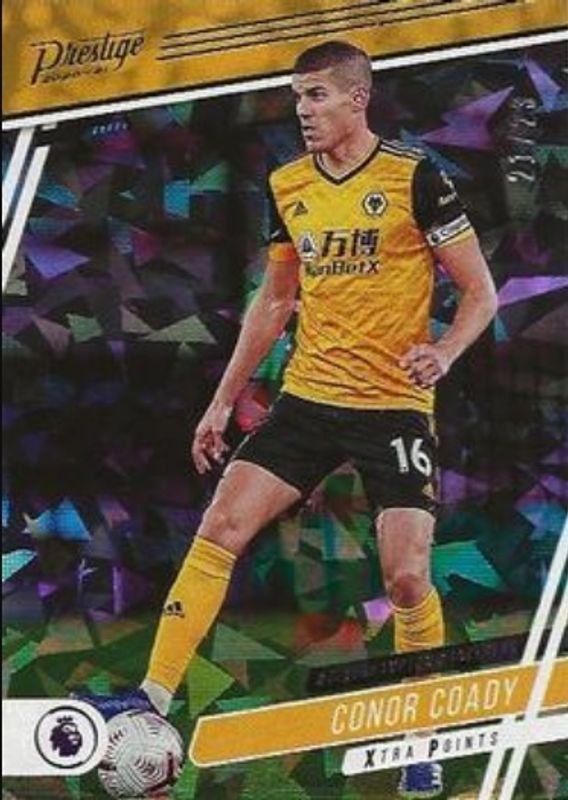 Conor Coady 2020 Chronicles #17 Prestige Premier League Xtra Points Cracked Ice /23 RAW