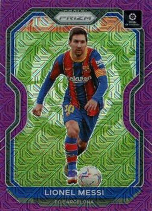 Lionel Messi 2020 Chronicles #15 La Liga Purple Mojo RAW