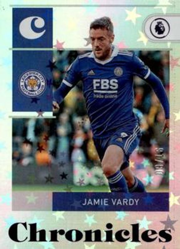 Jamie Vardy 2022 Chronicles #19 Chronicles Premier League Blue - Astro /16 RAW