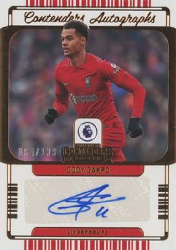 Cody Gakpo 2022 Chronicles #CA-CG Contenders Autographs Premier League /299 Rookie RAW