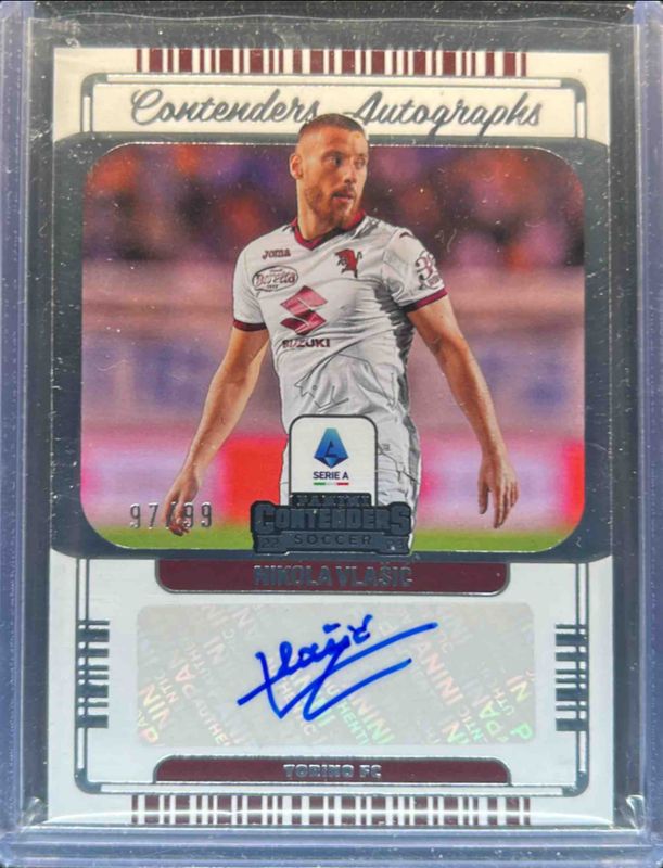 Nikola Vlasic 2022 Chronicles #CA-NVL Contenders Autographs Serie A - Silver /50 RAW