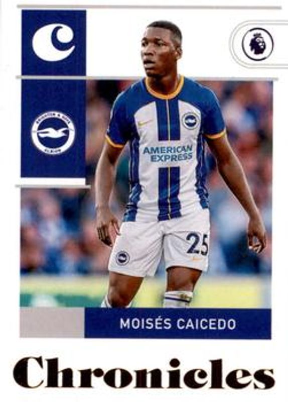 Moises Caicedo 2022 Chronicles #8 Chronicles Premier League Rookie RAW
