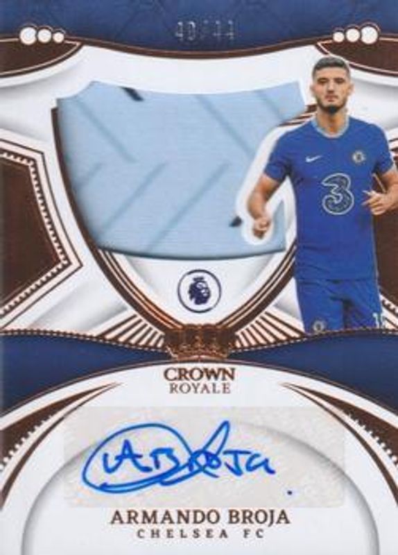 Armando Broja 2022 Chronicles #S-AB Crown Royal Silhouettes Premier League /44 RAW