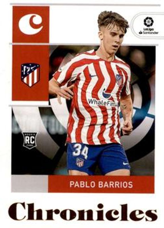 Pablo Barrios 2022 Chronicles #3 Chronicles La Liga Rookie RAW