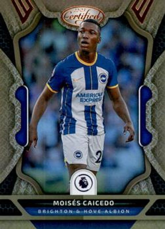 Moises Caicedo 2022 Chronicles #134 Certified Premier League Rookie RAW