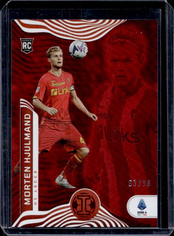 Morten Hjulmand 2022 Chronicles #196 Illusions Serie A Trophy Collection - Red /99 RAW