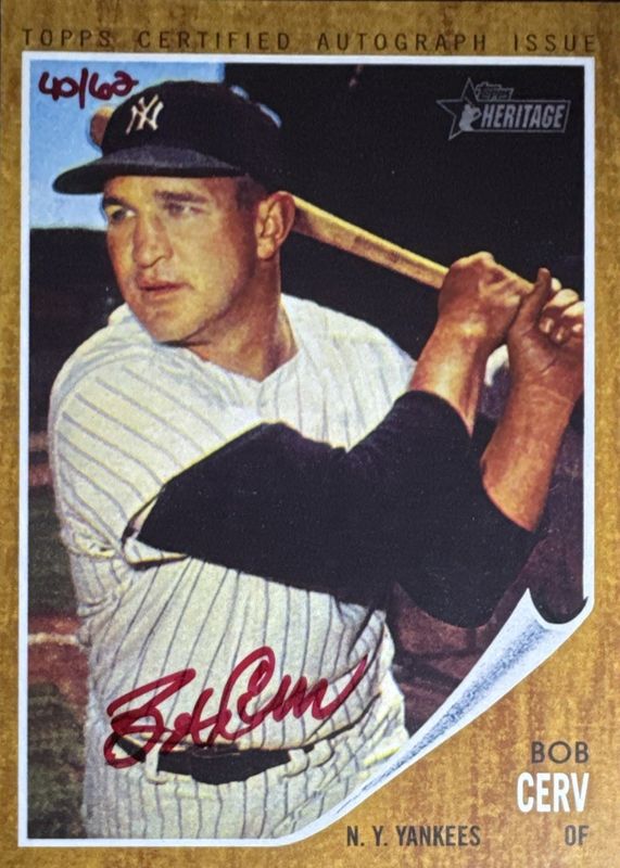 2011 Topps Heritage #ROA-BC Real One Autographs - Red Ink /62