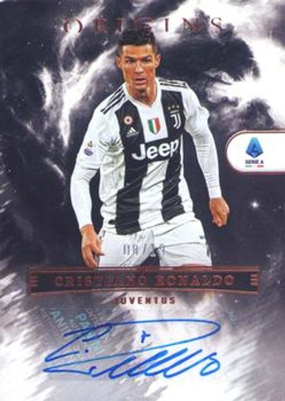 Cristiano Ronaldo 2022 Chronicles #OA-CR7 Origins Autographs Serie A /139 RAW