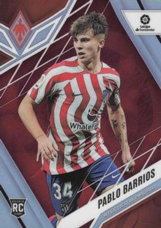 Pablo Barrios 2022 Chronicles #234 Phoenix La Liga - Red /99 Rookie RAW