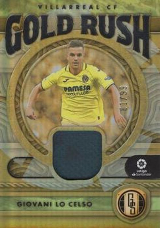 Giovani Lo Celso 2022 Chronicles #GR-GLC Gold Standard Gold Rush La Liga - Silver /99 RAW