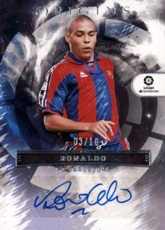 Ronaldo 2022 Chronicles #OA-R9 Origins Autographs La Liga - Silver /25 RAW